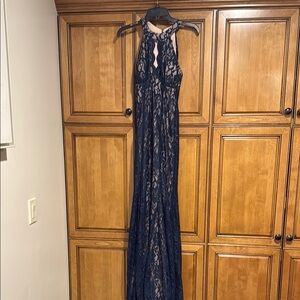 Night Way Collections Navy Lace Dress
